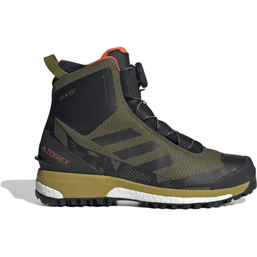 adidas Terrex Conrax BOA RAIN.RDY Wanderschuhe für Herren - Bequeme Wanderschuhe mit COLD.RDY Technologie und PrimaLoft-Isolation für warme Füße. RAIN.RDY schützt vor Nässe, während die griffige Stealth Gummiaußensohle optimalen Halt bietet - ideal für deine Bergtouren.
