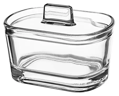 KADAX Zuckerdose, Zuckerschale aus Glas, Gewürzdose mit ergonomischem Deckel, transparenter Glasbehälter für Zucker, Gewürzglas mit verstärktem Boden, Zuckerschüssel mit Griff (Oval)