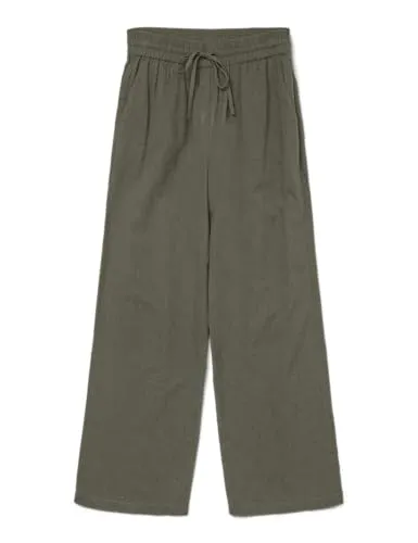 VERO MODA Vmcaia Mw Wide Pant WVN Noos - Damen-Hosen, weit geschnittene Hose für lässigen Komfort und stilvolles Outfit.