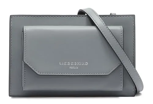 Liebeskind Berlin LORA CALF OPTIC Mini Bag - Grigio - Umhängetaschen - Stilvolle XS Crossbody-Tasche aus hochwertigem Kalbsleder mit praktischem Reißverschluss, ideal für einen eleganten Look.