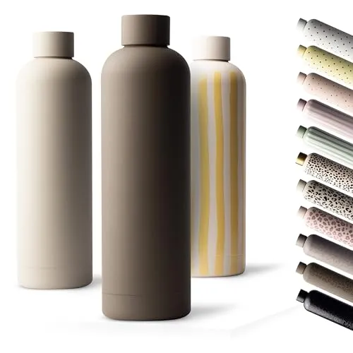 MAMEIDO Edelstahl Thermosflasche 750 ml – Auslaufsichere Trinkflasche für Kohlensäure - Die MAMEIDO Thermosflasche 750 ml verbindet stilvolles Design mit Funktionalität. Sie hält Getränke bis zu 24 Stunden kühl und 12 Stunden warm – ideal für unterwegs, im Büro oder beim Sport.