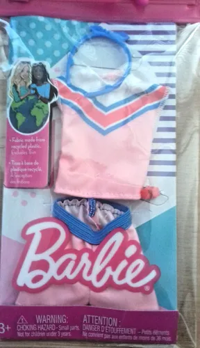Barbie Kleidung Fashion Pack rosa Shorts Top mit Stirnband und Armband