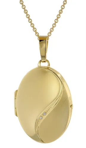 trendor Kette mit Medaillon-Anhänger in gold von trendor