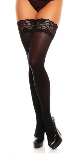 GLAMORY Halterlose Feinstrümpfe 50118 schwarz 52-54 - Strumpfhalter in Größe 52-54, aus hochwertiger Polyamid-Mischung für optimalen Tragekomfort und perfekte Passform.