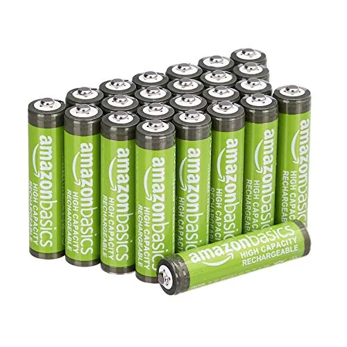 Amazon Basics 24er-Pack wiederaufladbare AAA-NiMH-Akkus