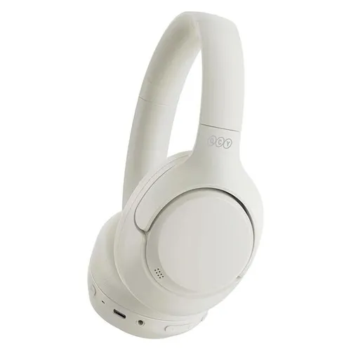 QCY Wireless Headphones H3 ANC (white) - Kopfhörer mit Hi-Res Audio und 60 Stunden Laufzeit, ANC-Technologie für störungsfreies Hören und 3 Mikrofone für klare Anrufe, auch in lauten Umgebungen.