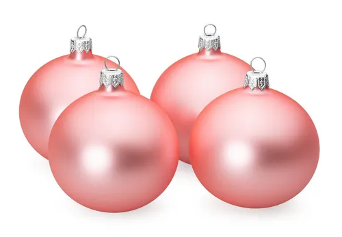 SIKORA Christbaumschmuck Premium Kugeln Essentials aus Glas Matt