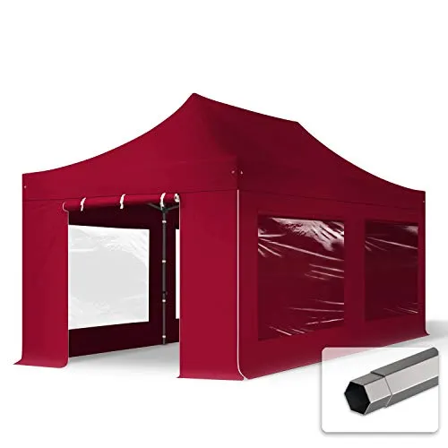 TOOLPORT 3x6m Stahl Faltpavillon in rot von Toolport