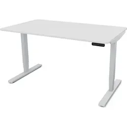 ASSMANN Y-LINE Curved Schreibtisch 120x70cm in silber von Assmann Electronic