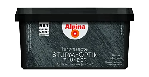 Alpina Farbrezepte STURM-OPTIK Anthrazit 1 Liter von Alpina