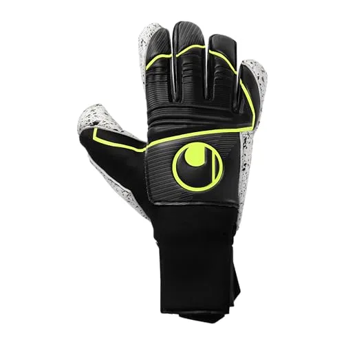 uhlsport Supergrip+ Flex Frame Carbon Torwarthandschuhe - Torwarthandschuhe für Kinder und Erwachsene mit Supergrip+ Haftschaum für besten Grip und FLEX FRAME Carbon Technologie für maximale Fingerstabilität und optimalen Tragekomfort.
