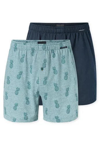 Schiesser Herren Boxershorts 2er Pack aus weichem Baumwoll-Jersey - Bequeme Herren Boxershorts im 2er Pack aus hochwertigem Baumwoll-Jersey. Ideal für den täglichen Komfort und eine perfekte Passform.