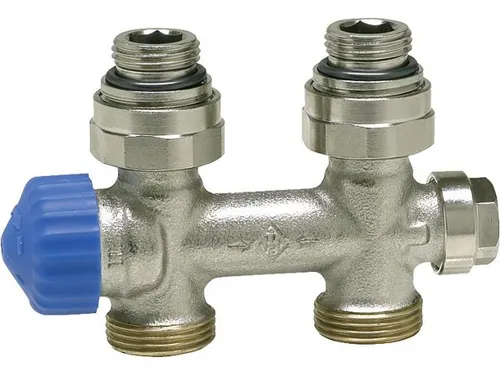 Heimeier 3854-02.000 Multilux Th-Ventil für HK - Einrohrsystem mit mittigem Anschluss, sorgt für optimale Heizungsregelung und Energieeffizienz.