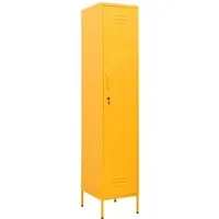 vidaXL Schließfachschrank mit 4 Einlegeböden - Aufbewahrungsfächer mit modernem Design, aus langlebigem Stahl, leicht zu reinigen und anpassbar in der Höhe. Ideal für Kleidung, Schuhe und mehr.