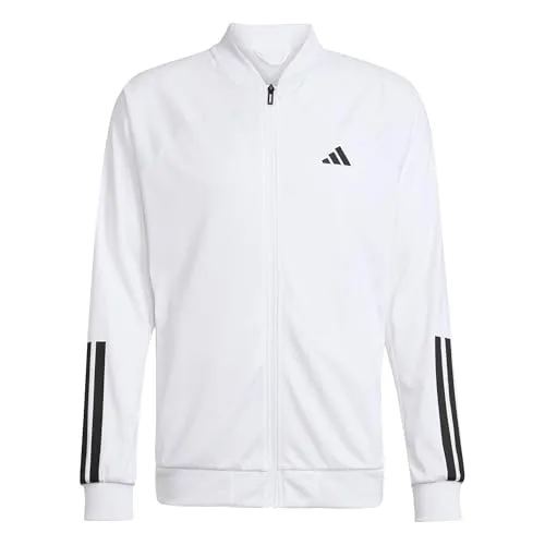 ADIDAS Herren Jacke Club Tennis 3-Streifen Knitted in weiß von adidas