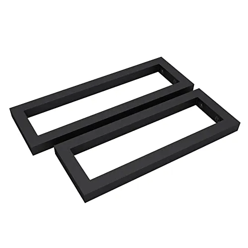 doporro Waschtischhalterung 35x2x15 cm aus rostfreiem Edelstahl - Die robuste Waschtischkonsole aus hochwertigem Edelstahl bietet Stabilität und Langlebigkeit. Ihr elegantes, schwarzes Design passt perfekt zu jeder Wand und Plattenoberfläche. Einfache Montage inklusive Schrauben und Dübel.