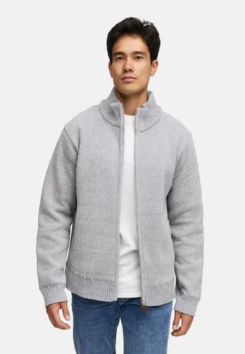 Indicode Herren INFilion Strickjacke mit Stehkragen und Reißverschluss | Bequemer Cardigan für Männer Grey Mix, XL - Klassischer Regular Fit für optimalen Tragekomfort. Die Strickjacke mit weichem Fleecefutter hält angenehm warm und eignet sich perfekt für kühle Tage. Hochwertige Verarbeitung und moderne Styles erwarten dich!