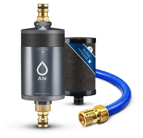 Alb Filter® MOBIL Active Trinkwasserfilter – Sauberes Wasser für unterwegs - Der Alb Active Trinkwasserfilter sorgt für frisches Trinkwasser auf Boot, Yacht oder beim Camping. Mit praktischem Gardena Anschluss und geprüfter Qualität für sicheres Trinken überall.