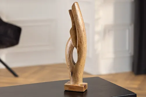 riess-ambiente Dekoobjekt AMARA 45cm natur – Mangoholz, handgefertigt, Design, Skulptur (Einzelartikel, 1 St), Deko-Holzfigur für Wohnzimmer & Regal – ideal für edle Einrichtung
