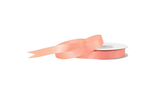 Creativery Satinband, Satinband 12mm x 25m Rolle Lachs