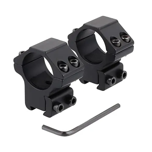 ToopMount Montageringe Taktische 25,4-mm-Niedrig-Profil-Zielfernrohrringe Adapter mit 11mm Schwalbenschwanzschiene für Outdoor-Sportarten