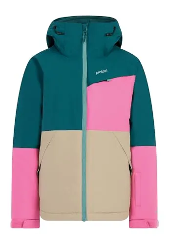 Protest Mädchen Ski- und Snowboardjacke PRTPippa JR - Stylische Ski- und Snowboardjacke mit fester Kapuze und praktischem Liftpass-Fach. Ideal für den Wintersport, bietet Komfort und Funktionalität bei jedem Abenteuer.