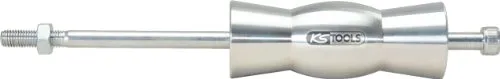 KS Tools Schlaggewicht + Führungsstange - KFZ-Werkzeug zur Reparatur abgerissener Glühkerzen, inklusive 1.25 kg Schlaggewicht und gewölbter Auflagefläche für exaktes Ansetzen
