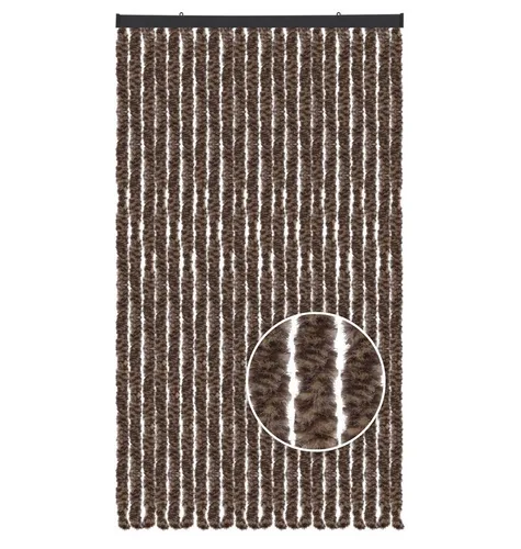 Arsvita Flauschvorhang 100 cm x 220 cm in braun von Arsvita