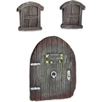 Relaxdays Feentür Baum Polyresin Metall Wetterfest 15,5 cm x 12 cm x 1,5 cm 290 g
