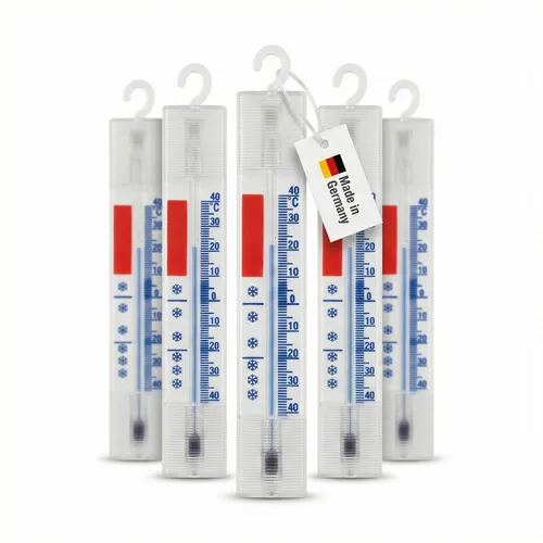 Stück Kühlschrank Thermometer mit Haken Set Analog Gefrierschrank Kühltheke 5