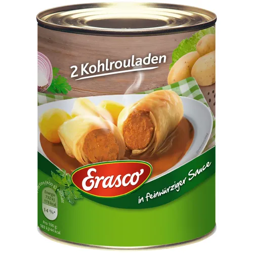 Erasco Kohlrouladen in Herzhafter Sauce 800g Dose
