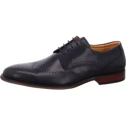Digel Selleng Business Schuh Schwarz - Blau - Größe 45 - Herren-Halbschuhe mit edler Lochprägung und degrade Effekt, ideal für Business und festliche Anlässe. Der Schuh bietet beste Anpassung durch Schnürung und ist ein echter Eyecatcher.