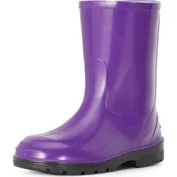 Ladeheid Kinder Mädchen Jungen Gummistiefel Regenstiefel LA-939 (Violett, 35 EU) - Violett - 35
