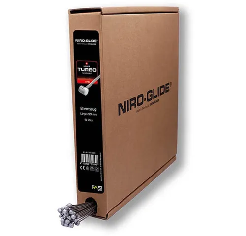 Fasi Brems-Innenzug TURBO Edelstahlzüge Ø 1,6 mm × L 2050 mm - 50 Stück Werkstattbox - Hochwertige Fasi Brems-Innenzüge TURBO, 2050 mm, mit NIRO-GLIDE Technologie. Ideal für Viel- und Extremfahrer, langlebig und korrosionsgeschützt, in praktischer Werkstattbox mit 50 Stück.