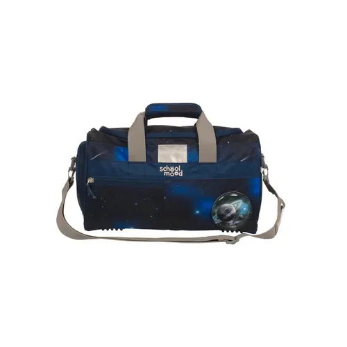 School Mood Sporttasche Moritz (Weltall) - Schulranzen mit 18l Volumen, wasserabweisend und reflektierend für optimale Sichtbarkeit. Ideal für Sportunterricht und Training, mit separatem Nassfach und abnehmbarem Schulterriemen.