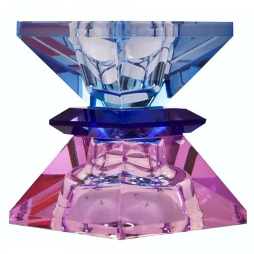 C'EST BON Kristallhalter | Violett-Blauer Kerzenhalter in blau von C'EST BON