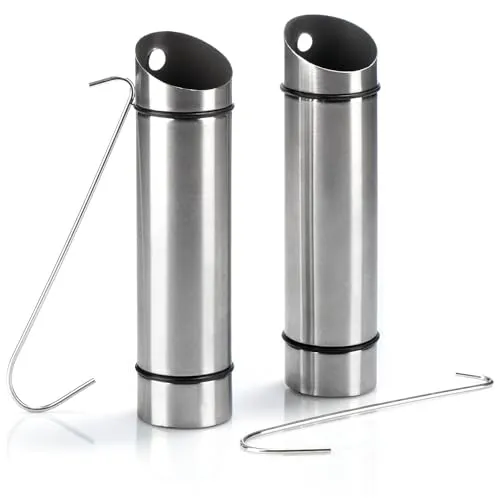 com-four® 2x Luftbefeuchter aus rostfreiem Edelstahl