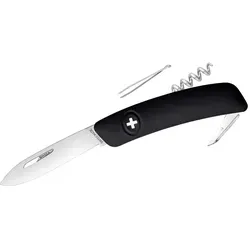 Swiza Schweizer Messer D01 - Vielseitiges Taschenmesser in Schwarz - Taschenmesser mit durchdachten Funktionen, ideal für Outdoor-Aktivitäten und den täglichen Gebrauch.