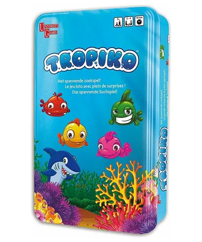 TROPIKO - DAS SPANNENDE SUCHSPIEL! - University Games 01839 - Metallbox NEU