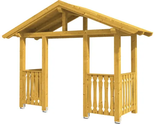 SKAN HOLZ Vordach Stralsund 6 eiche hell 360x139 cm