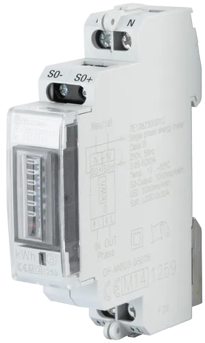 Finder Wechselstromzähler mechanisch (7E.13.8.230.0010) - Präziser mechanischer Wechselstromzähler für genaue Verbrauchsmessung, ideal für Haushalte und gewerbliche Anwendungen.