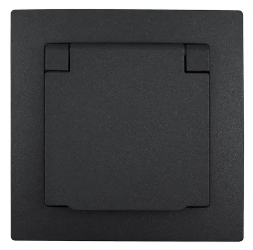 McPower Steckdose Schutzkontakt-Steckdose McPower Flair, 250V~/16A, UP, IP44, anthrazit