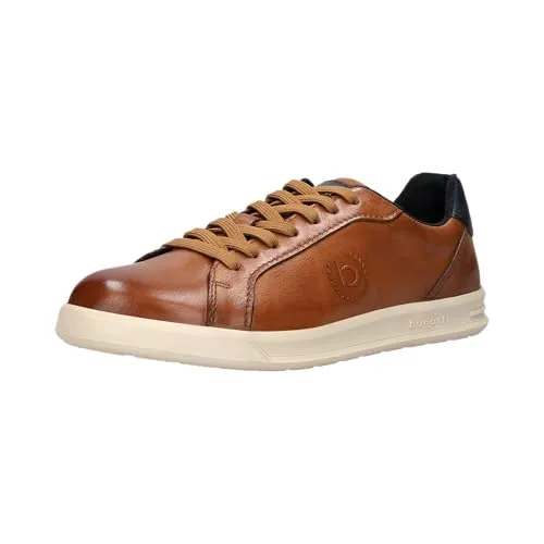 bugatti Sneaker braun 44 EU – Stilvoll und Bequem - Hochwertige Sneaker in Größe 44 und cognac-Farbe, ideal für den Alltag. Mit Wechselfußbett für individuellen Komfort und modischem Design.
