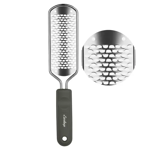 Easkep Hornhautentferner Hornhauthobel Hornhautraspel Fuß – HornhautfeileHornhaut Entfernung – Edelstahl Hornhautfeile für Hornhautentferner (Grau Grün)