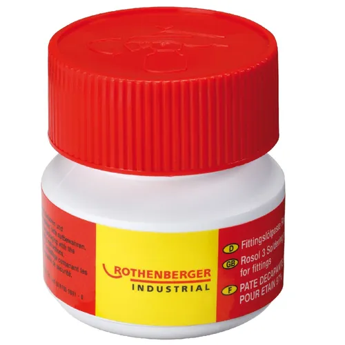 Rothenberger Fittingslötpaste 100g - Weichlöten leicht gemacht - Löt- & Schweißgeräte: Hochwertige Fittingslötpaste für perfekte Verbindungen, ideal für präzises Weichlöten.