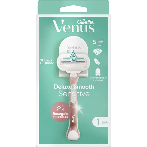 Gillette Venus Smooth Rasierklingen für Damen, 5 Ersatzklingen - Herrenrasierer: Sanfte Rasur mit 5 Klingen für eine glatte Haut und weniger Hautirritationen.