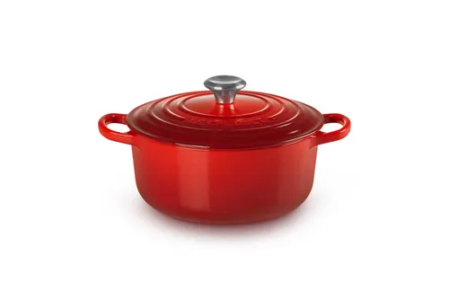 Le Creuset Signature Bräter & Schmortopf 20 cm in rot von Le Creuset