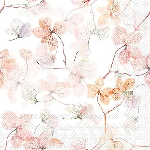 IHR Ideal Home Range - Papierservietten WESLEY nature 20 Stück 3-lagig Lunchservietten 16,5 x 16,5 cm