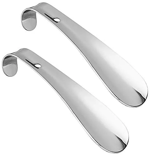 PREMYO 2 Pack Schuhlöffel Kurz aus Metall von PREMYO