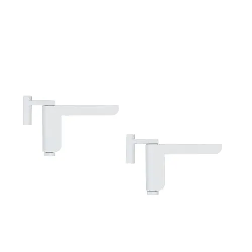 ABUS Türschließer 2603 für leichte Innentüren – geeignet für DIN links und rechts schließende Zimmertüren – ohne Bohren, ohne Schrauben – Weiß - 2er Set